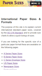 Mobile Screenshot of papersizes.org